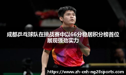 成都乒乓球队在挑战赛中以66分稳居积分榜首位展现强劲实力